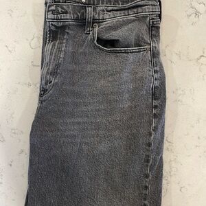 Abercrombie & Fitch 90s Relaxed High Rise Jean in Dark Gray